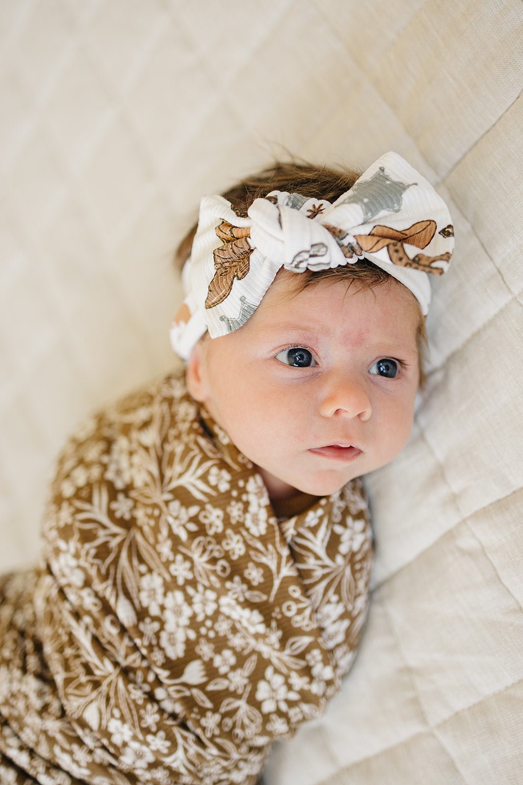 Mebie Baby Outlaw Cowboy Ribbed Bamboo Head Wrap - 