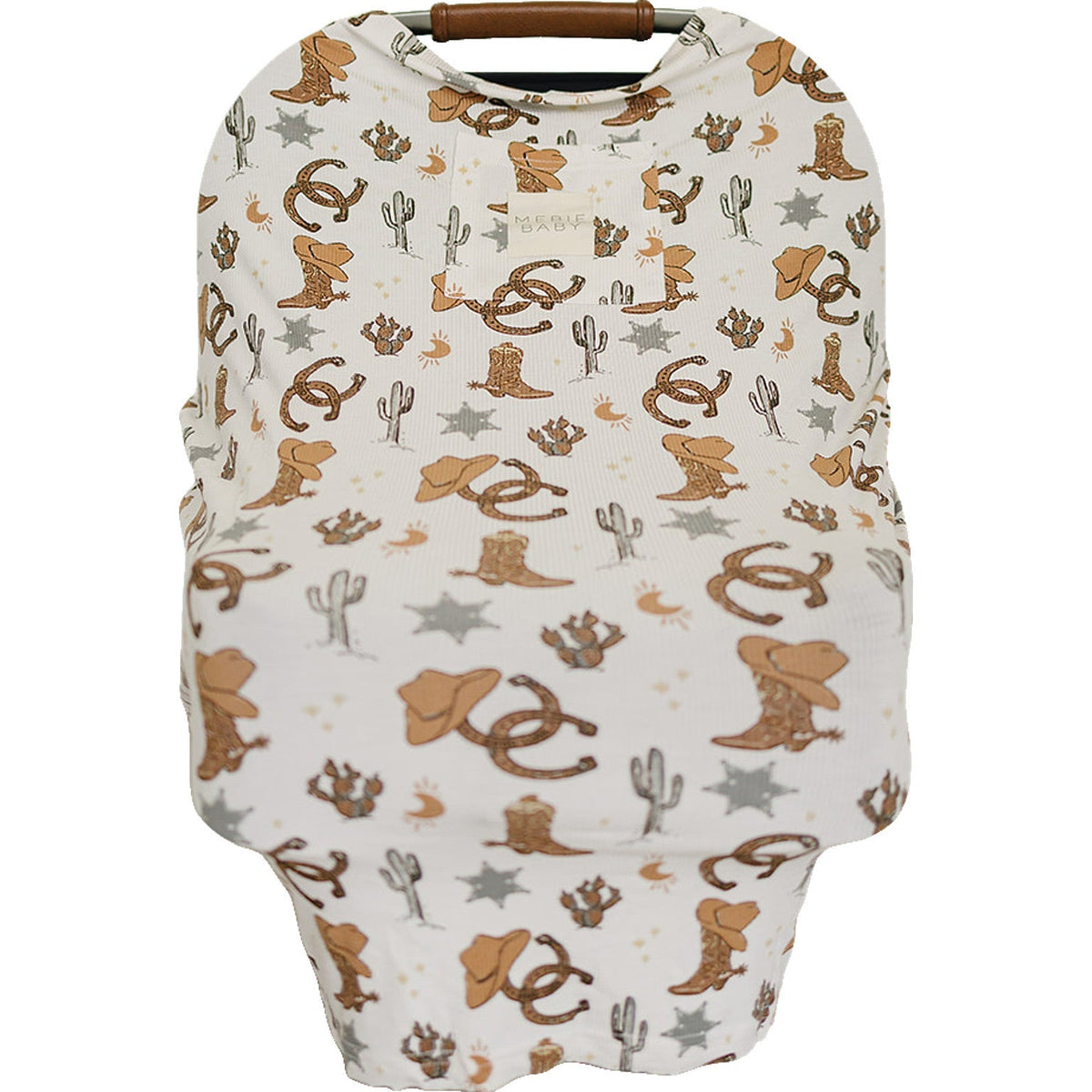 Mebie Baby Outlaw Cowboy Ribbed Bamboo Multi - Use Cover - 