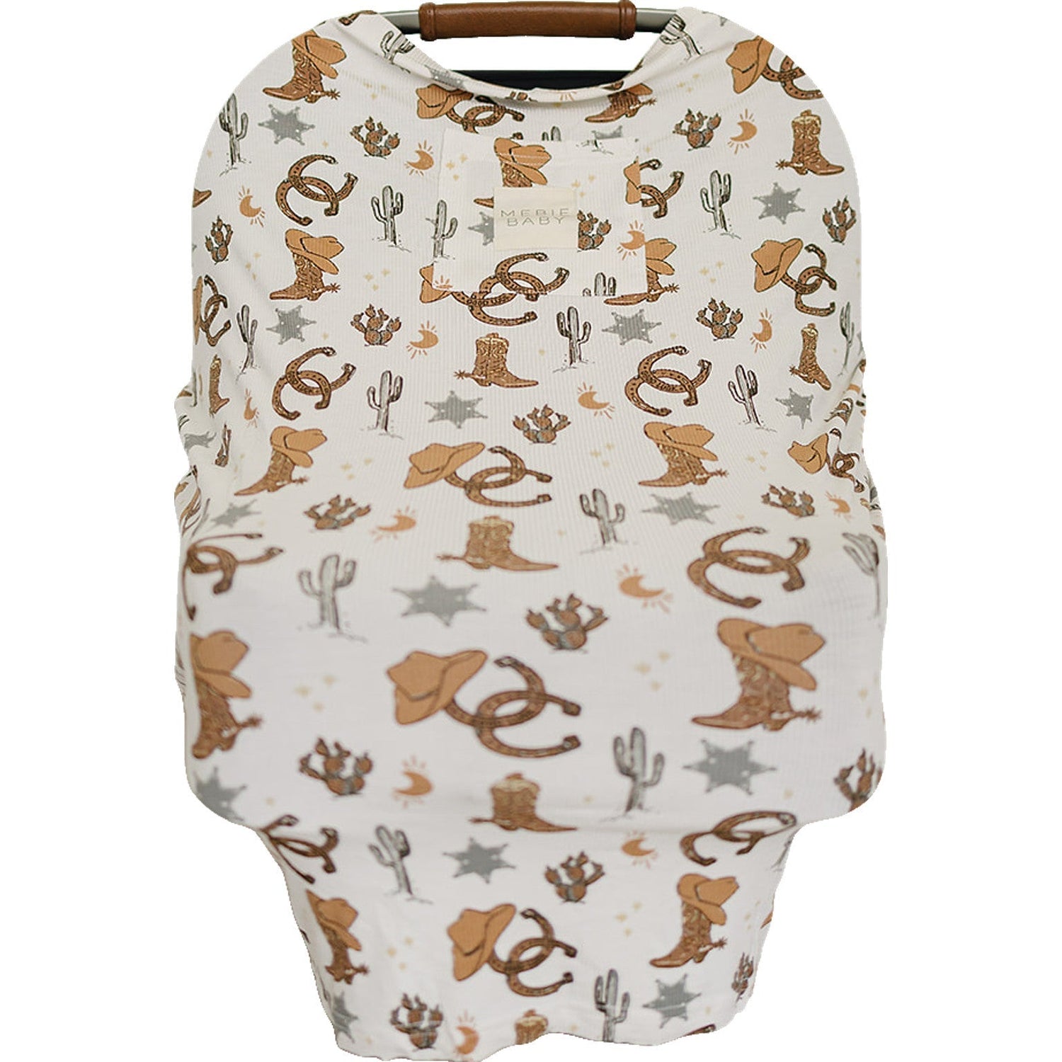 Mebie Baby Outlaw Cowboy Ribbed Bamboo Multi - Use Cover - 