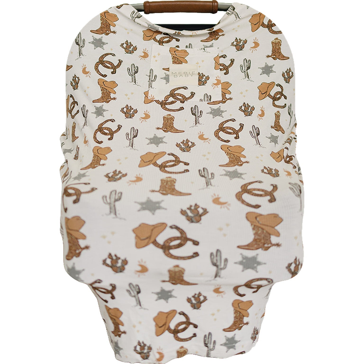 Mebie Baby Outlaw Cowboy Ribbed Bamboo Multi - Use Cover - 