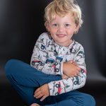 Sweet Bamboo Over The River Raglan Henley - 