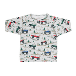 Sweet Bamboo Over The River Raglan Henley - 