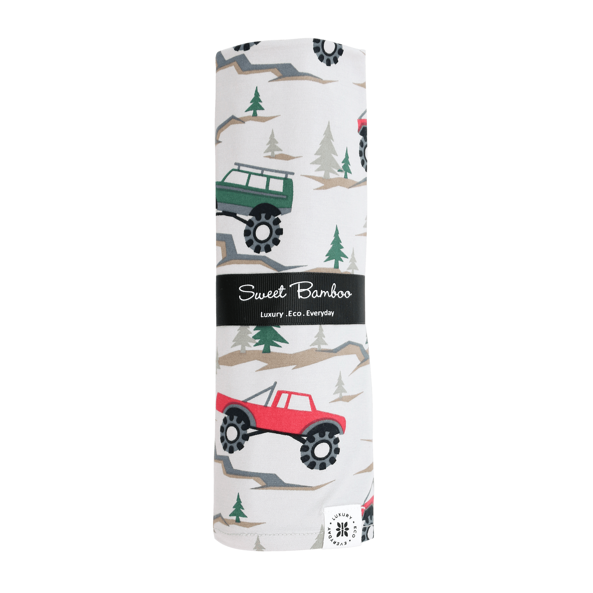 Over The River Swaddle Baby Blanket Silky Soft Fabric Sweet Bamboo Everetts Place: Online Boutique