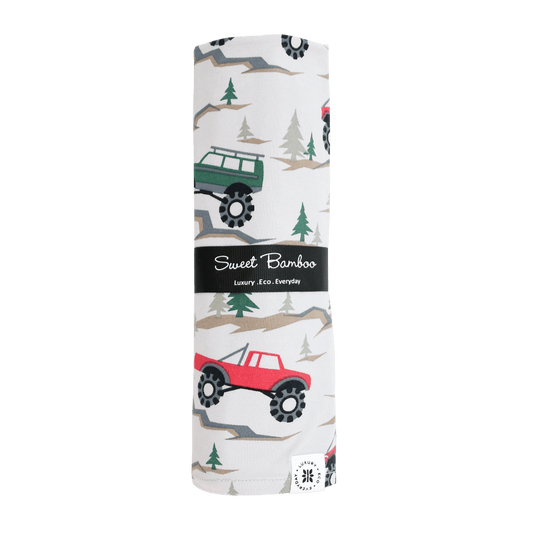 Over The River Swaddle Baby Blanket Silky Soft Fabric Sweet Bamboo Everetts Place: Online Boutique