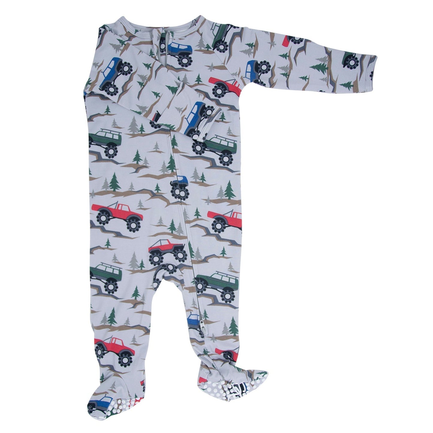 Over the River Zipper Footie Sweet Bamboo Everetts Place: Online Boutique