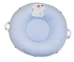 Goosewaddle® | Newborn Baby Blankets Toys Teethers Bibs & More Oxford Denim Floor Cushion with Cozy Support for Kids - Baby & Toddler > Baby Toys & Activity Equipment > Play Mats & Gyms > Play Mats Round Floor Cushion