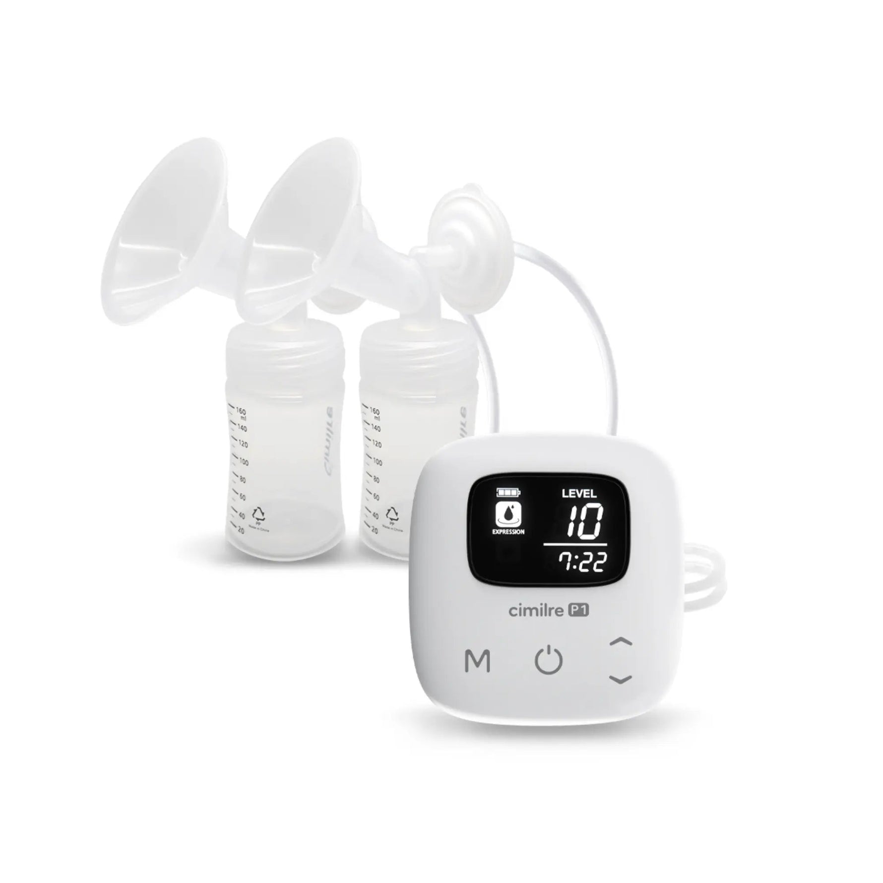Cimilre Breast Pumps P1 Portable Double Electric and Rechargeable Breast Pump - 