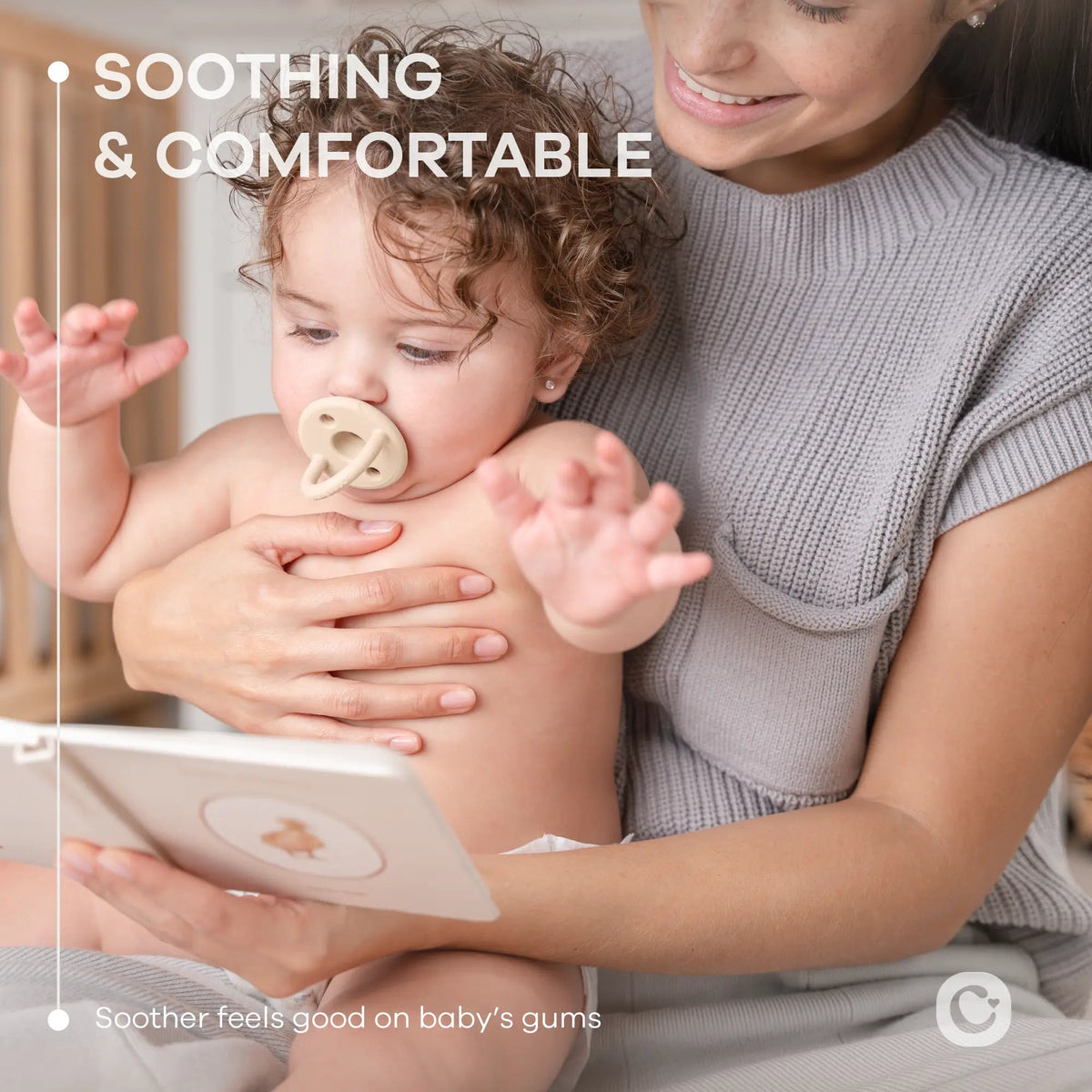 Comfy Cubs Pacifiers in Multicolor Neutral, 5 Pack - 