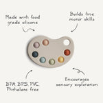 Mushie Paint Palette Press Toy - 