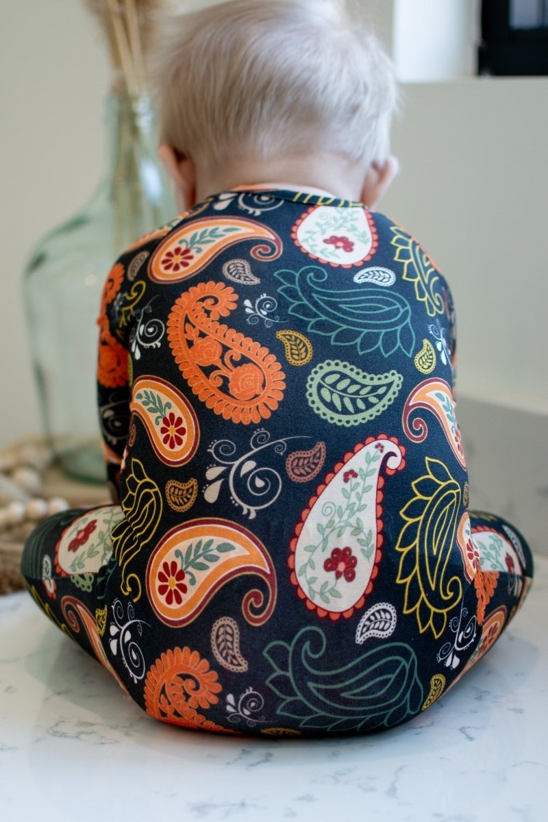 Paisley Bamboo Viscose Zippies with Unmatched Softness for Relaxation - Everetts Place