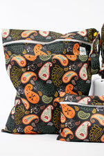 Texas Tushies Paisley Wet Bag Double Zipper Water Resistant Diaper Bag for Modern Parents - Baby & Toddler > Diapering > Diaper Wet Bags Diapers