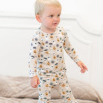 Sweet Bamboo Pajama Set with Ghosts and Pumpkins - 