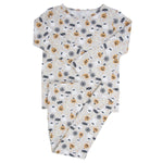 Sweet Bamboo Pajama Set with Ghosts and Pumpkins - 
