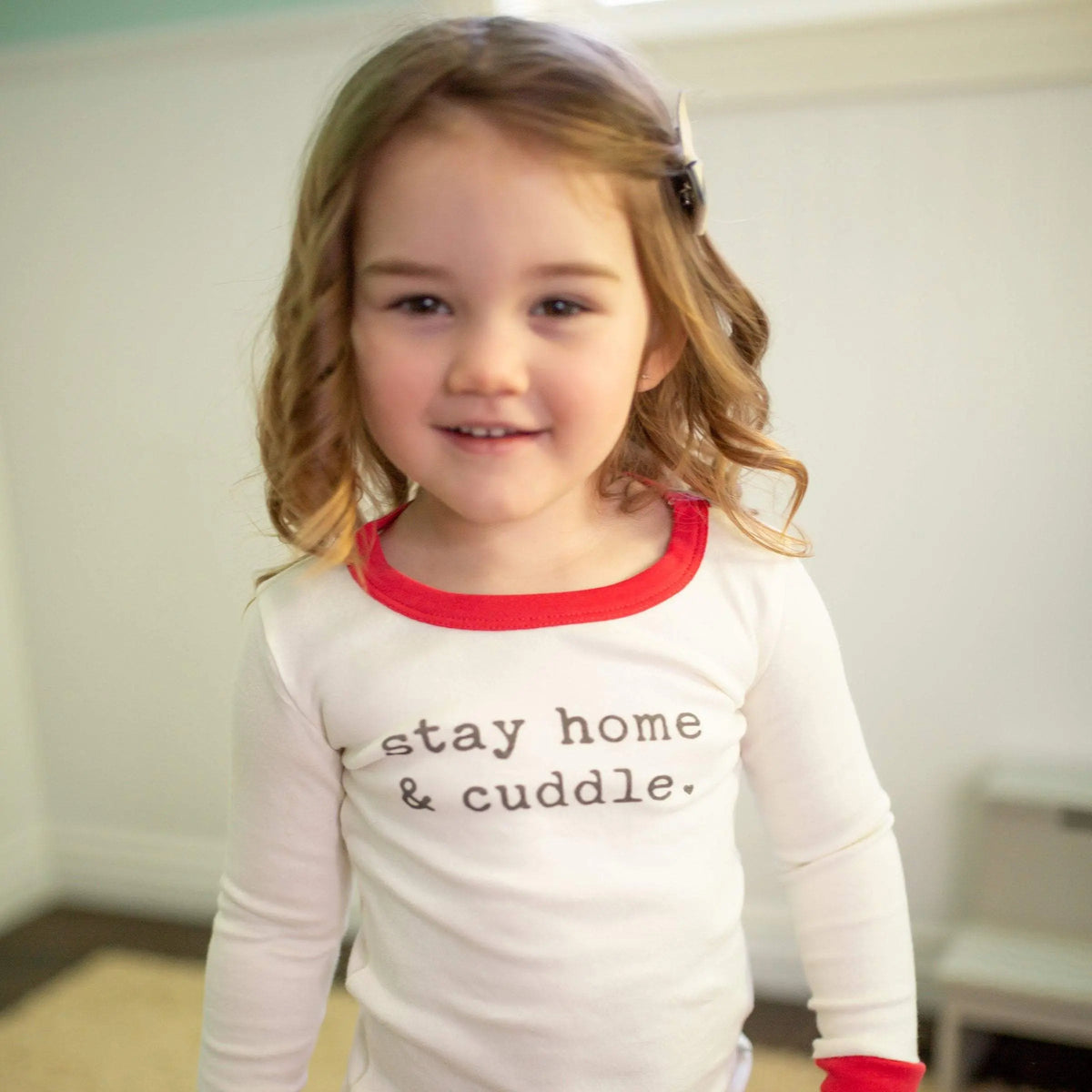 Finn + Emma pajamas | stay home and cuddle - 