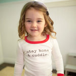 Finn + Emma pajamas | stay home and cuddle - 