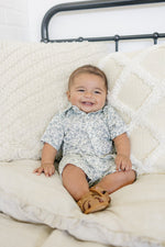 Mebie Baby Palm Tree Linen Cotton Shorts - 