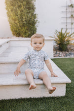 Mebie Baby Palm Tree Zipper Swimsuit - 