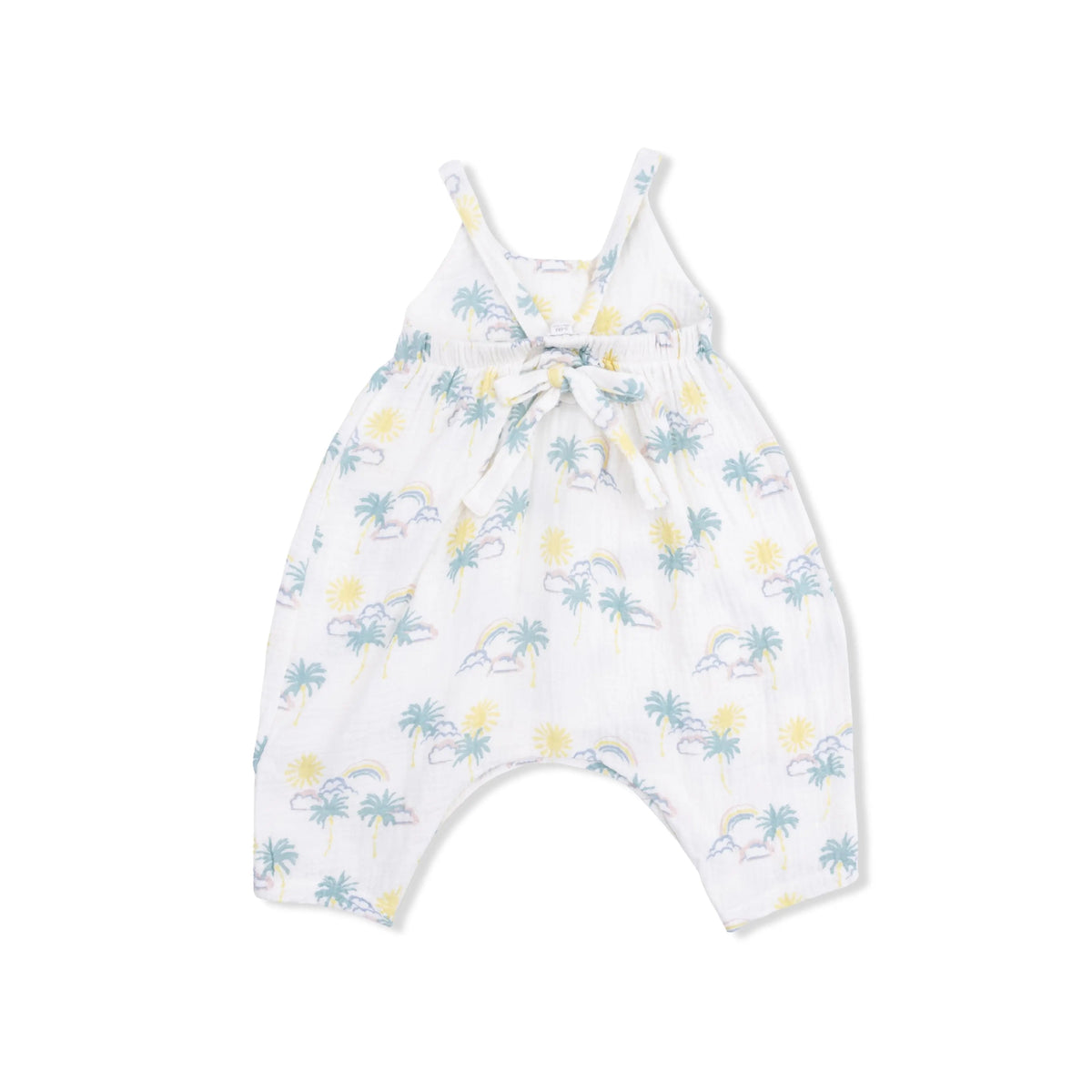 Angel Dear Palm Trees and Rainbows - Tie Back Romper - 