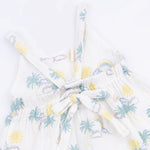 Angel Dear Palm Trees and Rainbows - Tie Back Romper - 