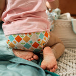 Floral: Essentials Pocket Cloth Diaper with Athletic Wicking Jersey, Grows with your Baby - Everetts Place Boutique -