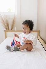 Little Joy Co. Party in the USA T-Shirt Romper