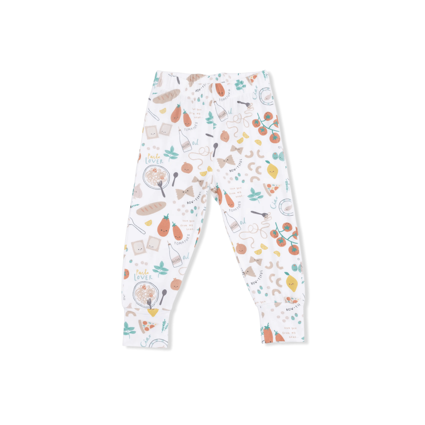 Angel Dear Pasta Lovers - Short Sleeve Loungewear Set - 