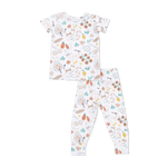 Angel Dear Pasta Lovers - Short Sleeve Loungewear Set - 