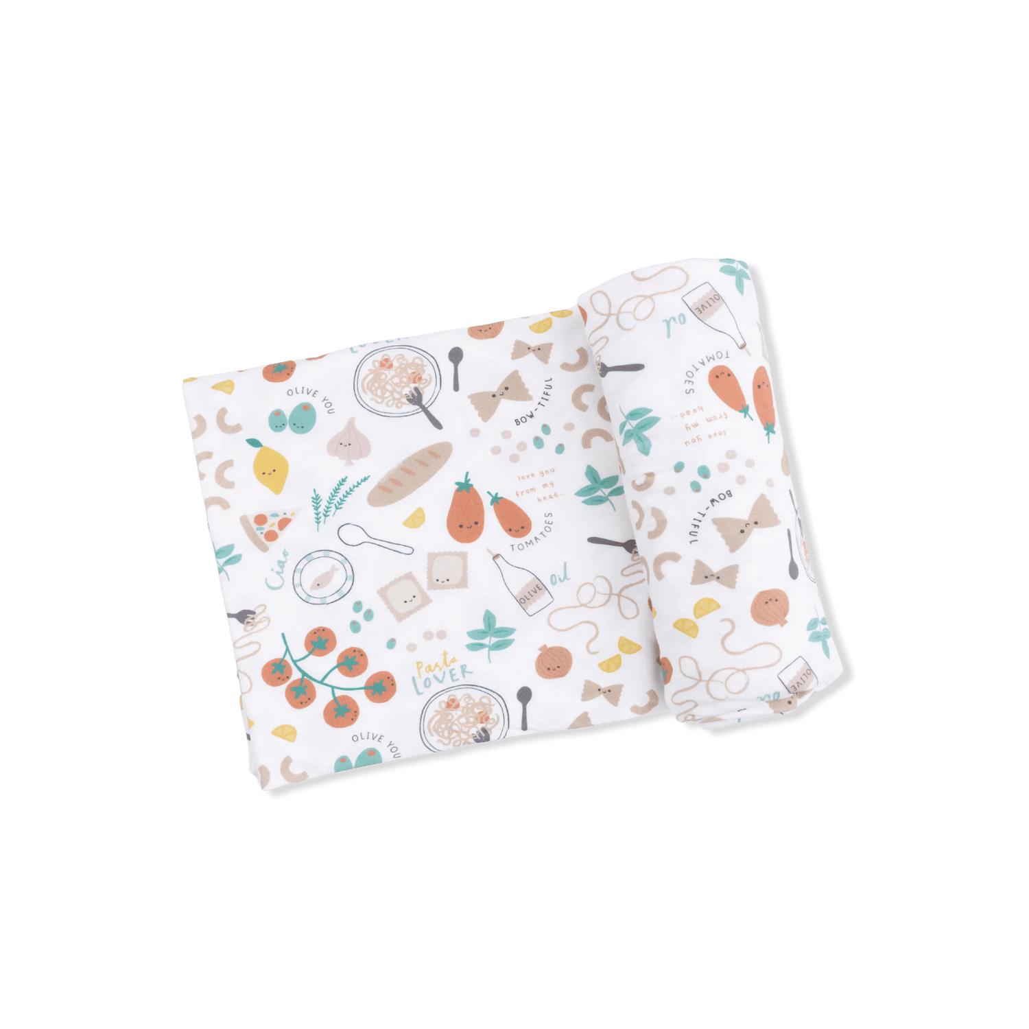 Pasta Lovers - Swaddle Blanket - Paper, Paper Product, Triangle, Pattern, Wrapping Paper | Everetts Place