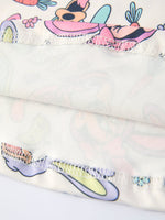 Rylee Faith Designs Pastel Character Pattern Short Sleeve Girls Dress - 