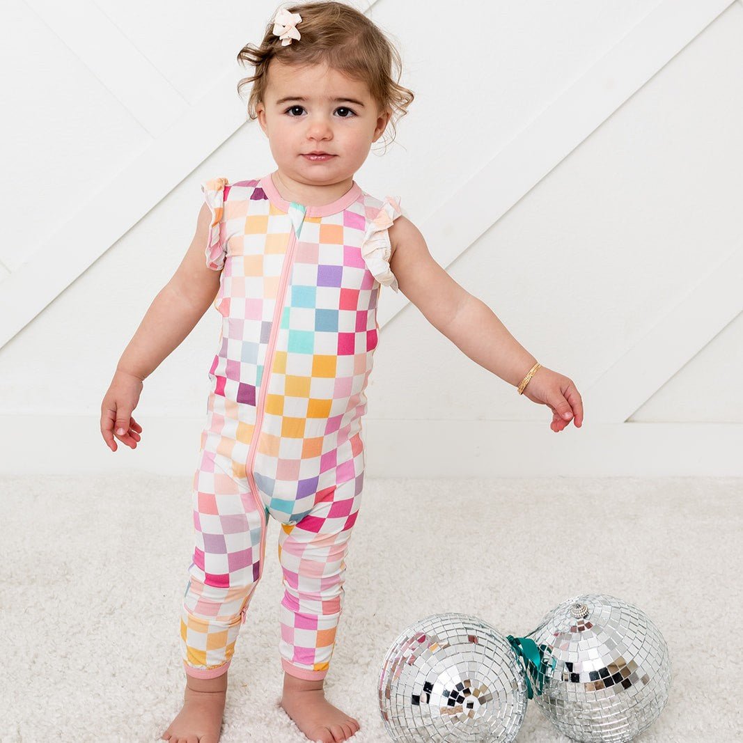 Pastel Checks Coverall