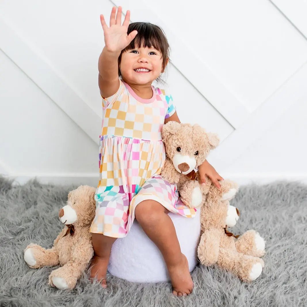 Bestaroo Pastel Checks Dress - 