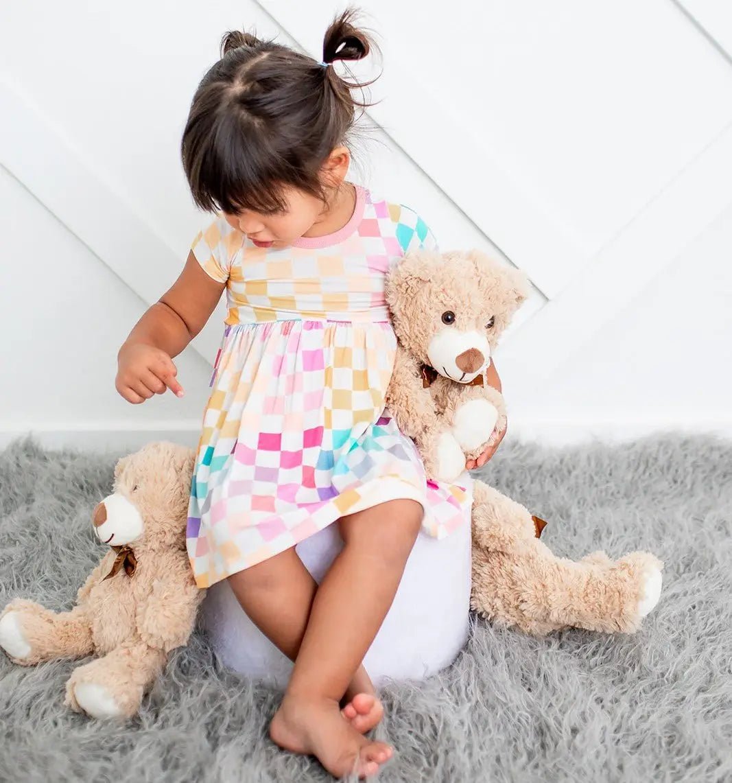 Bestaroo Pastel Checks Dress - 