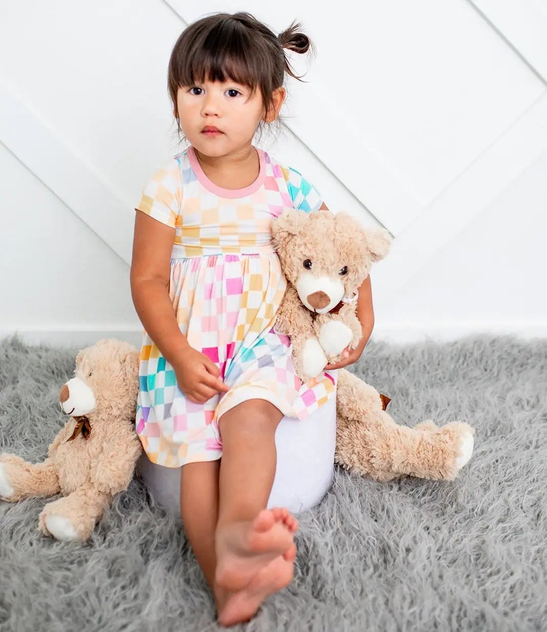 Bestaroo Pastel Checks Dress - 