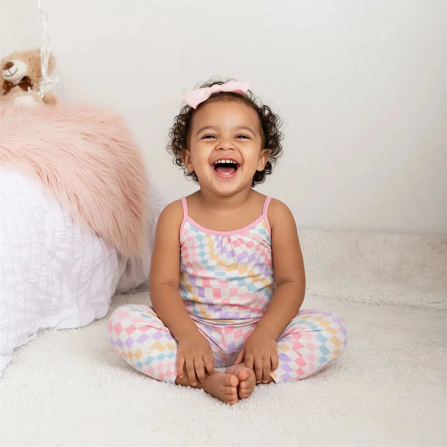 Bestaroo Pastel Checks Jumpsuit - 