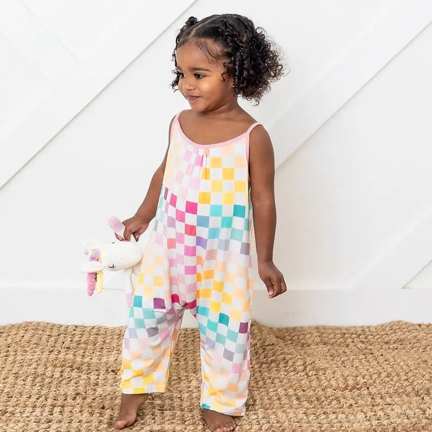 Pastel Checks Jumpsuit - Baby & Toddler Clothing, Child, Toddler, One-piece garment, Happiness | Everetts Place