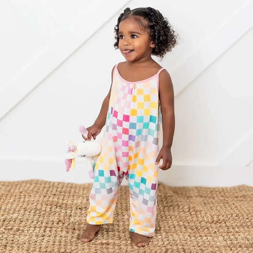 Bestaroo Pastel Checks Jumpsuit - 