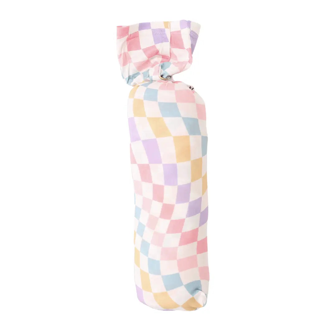 Bestaroo Pastel Checks Swaddle Blanket 45x45 For Baby Stroller Cover - 