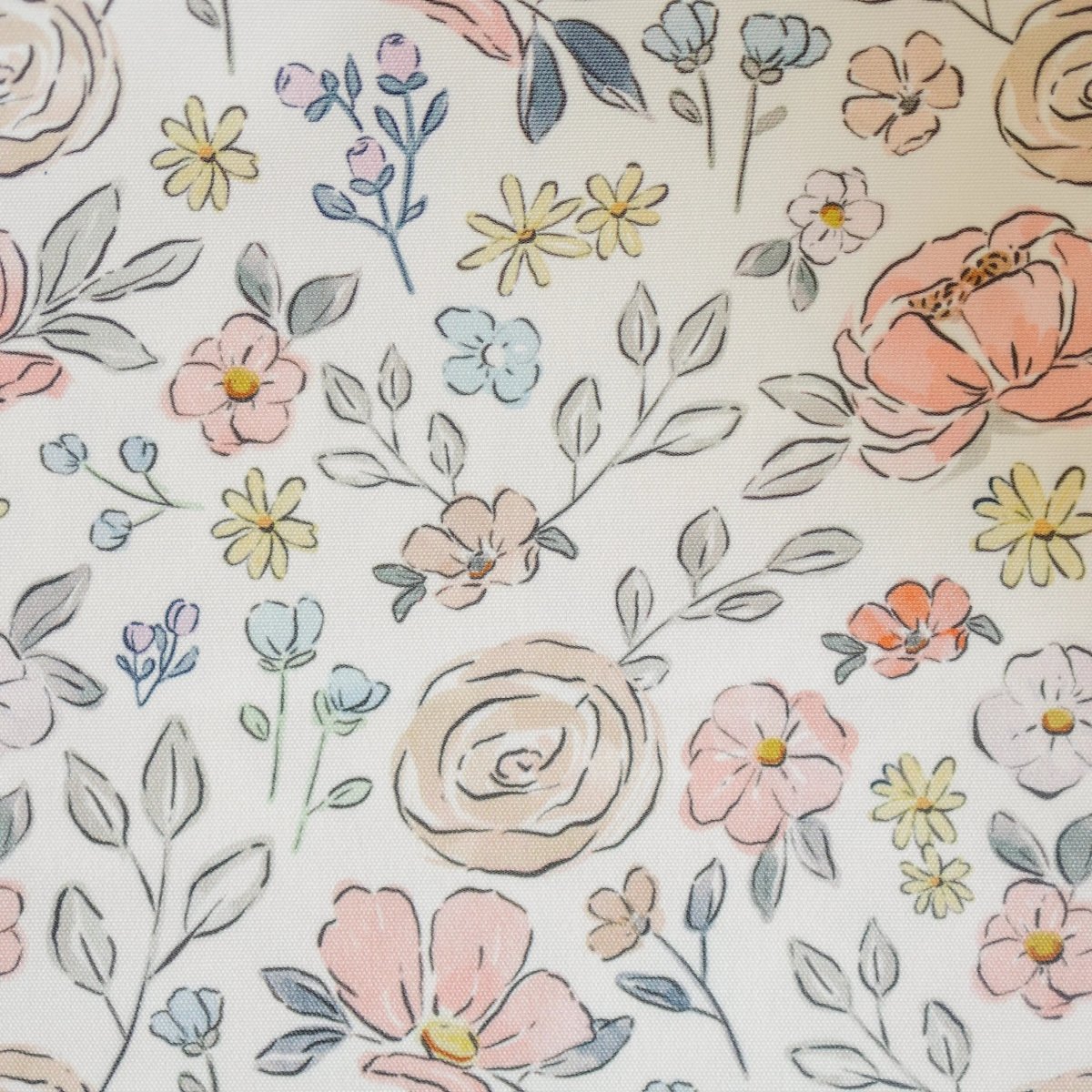 Little Joy Co. Pastel Floral Ikea Antilop Cushion Cover White Wipeable - Everetts Place Boutique - 