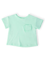 Mila & Rose ® Pastel Green Ruffle Pocket TeeEveretts Place