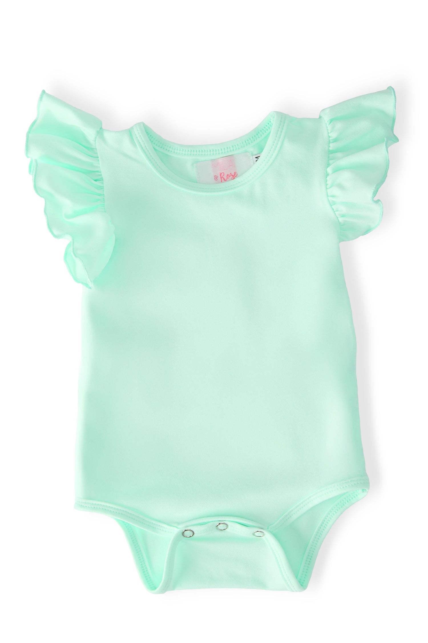 Mila & Rose ® Pastel Green S/S Flutter BodysuitEveretts Place