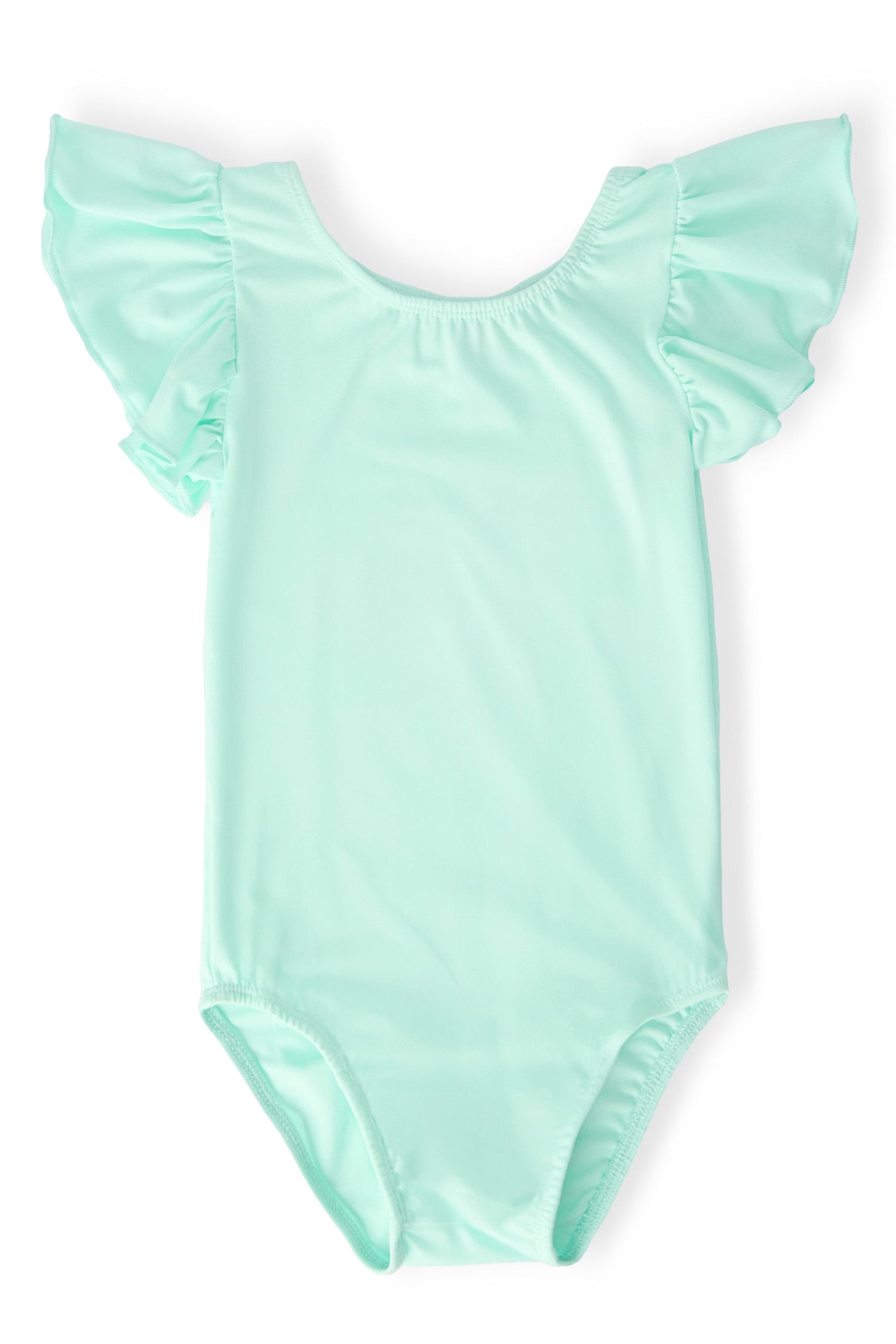 Mila & Rose ® Pastel Green S/S Flutter Sleeve LeotardEveretts Place