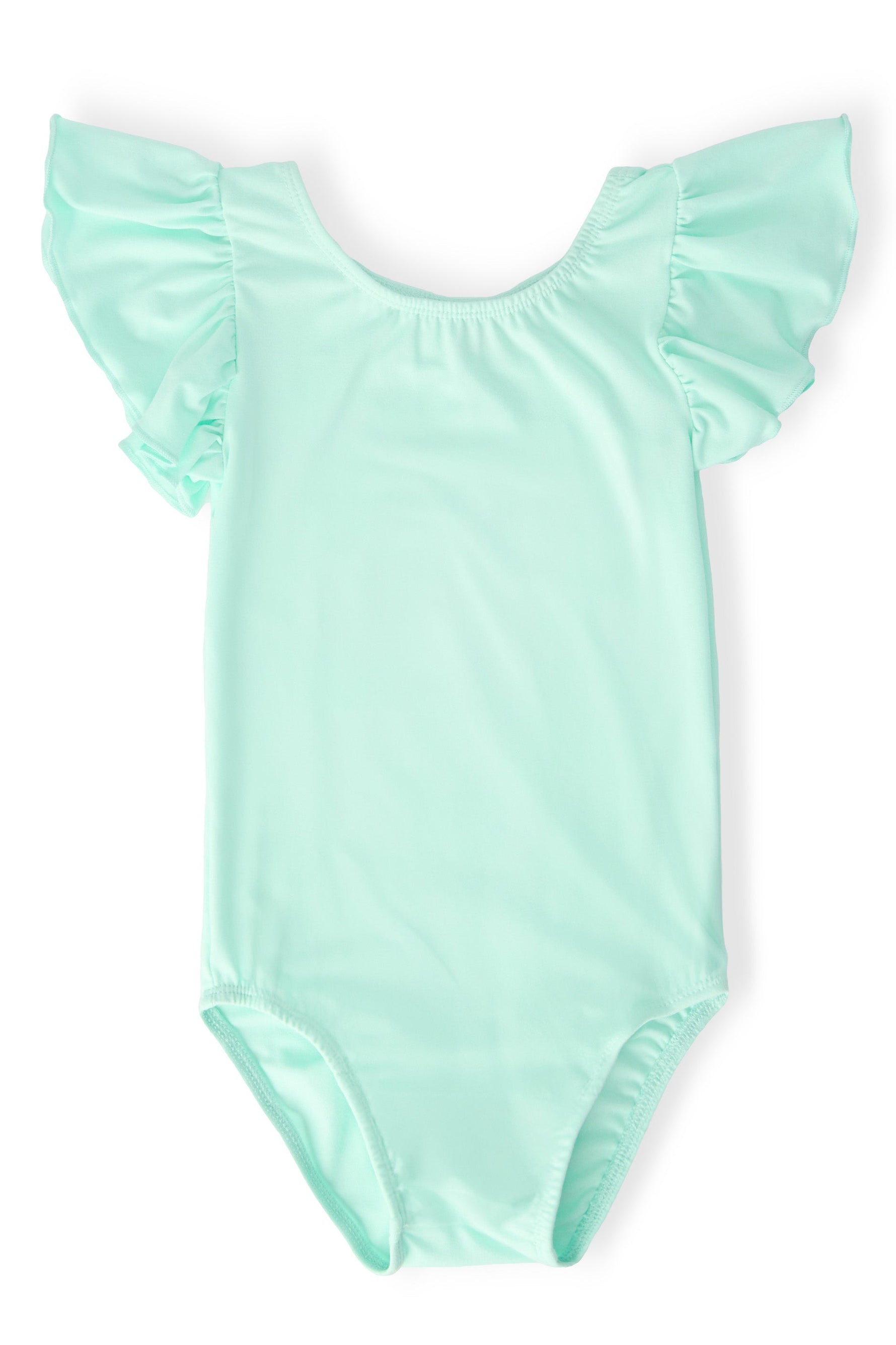 Mila & Rose ® Pastel Green S/S Flutter Sleeve LeotardEveretts Place