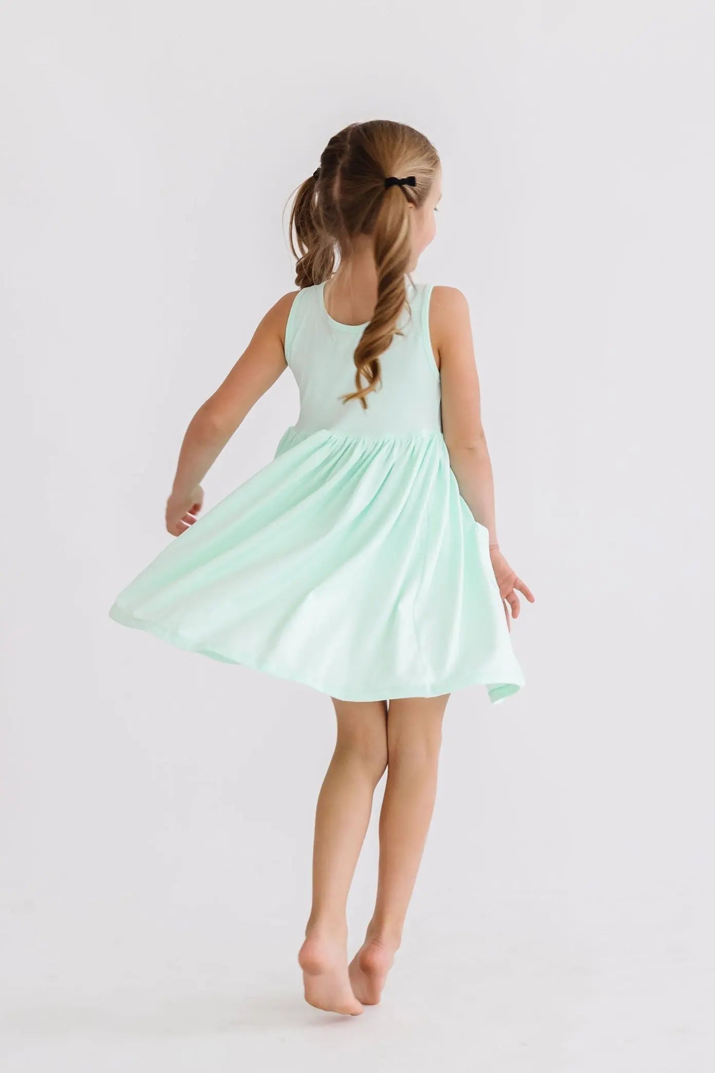 Mila & Rose ® Pastel Green Tank Pocket Twirl Dress - 