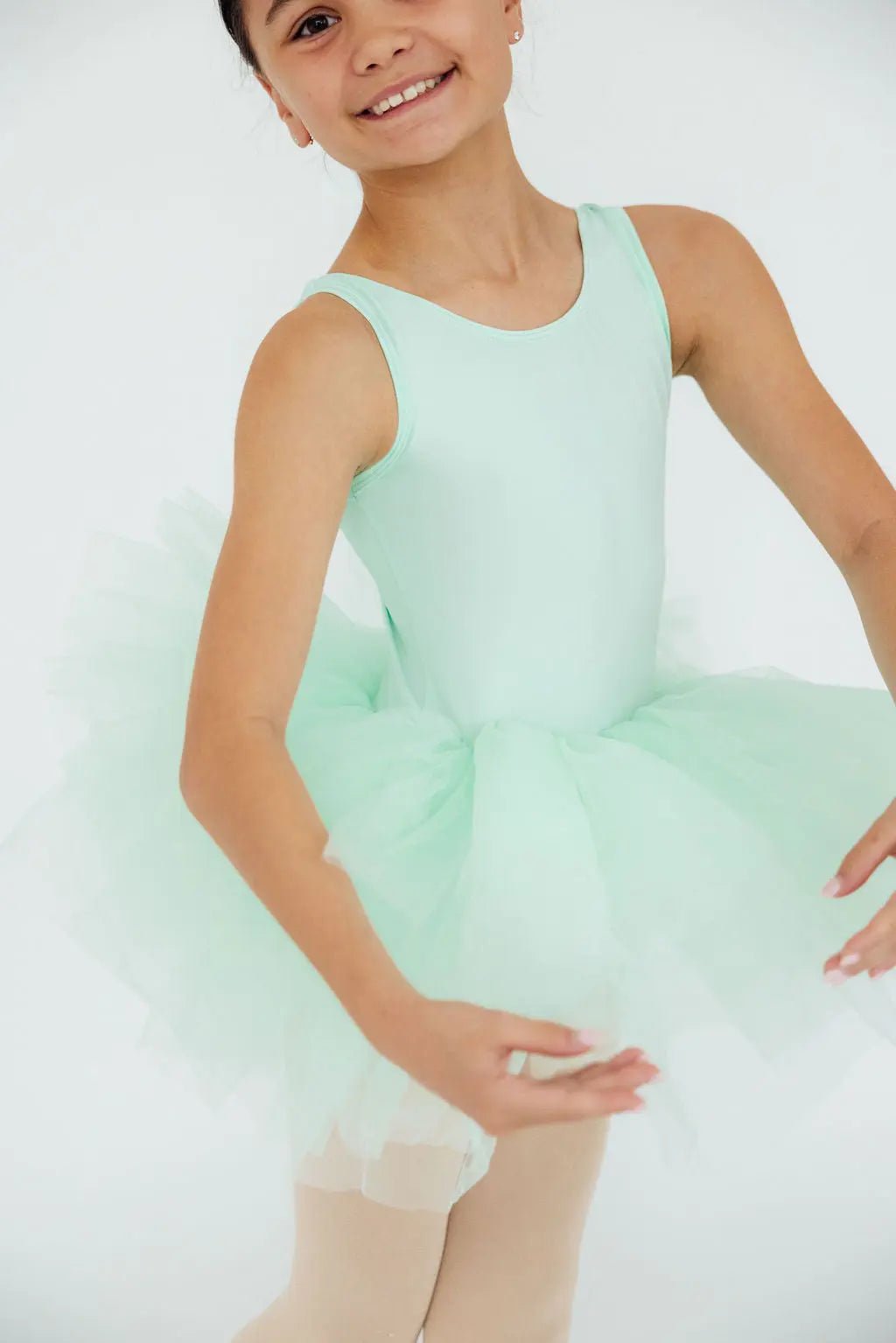 Mila & Rose ® Pastel Green Tank Tutu Leotard - 