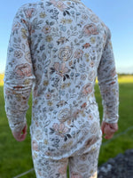 Little Joy Co. Pastel Petals Modal Zippy Romper - 