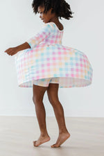 Mila & Rose ® Pastel Plaid Twirl Shorts - 