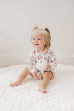 Bamboo Bubble Romper, Pastel Pumpkins, Oversized by Little Joy Co.