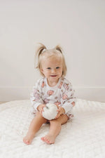 Little Joy Co. Pastel Pumpkins Bamboo Bubble Romper For Newborns Toddlers - Everetts Place Boutique - 