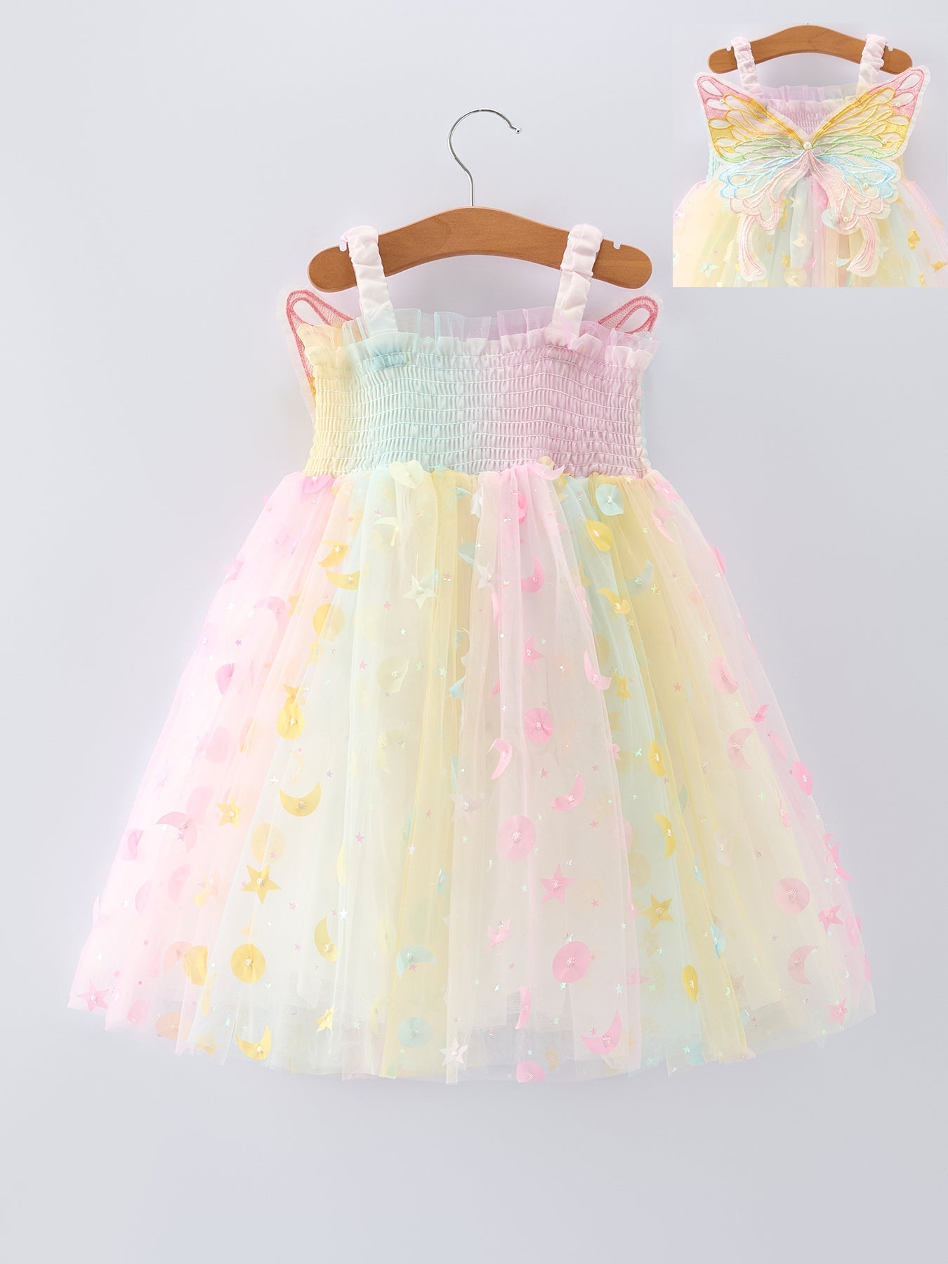 Rylee Faith Designs Pastel Rainbow Sequin Tulle Party Girls DressEveretts Place