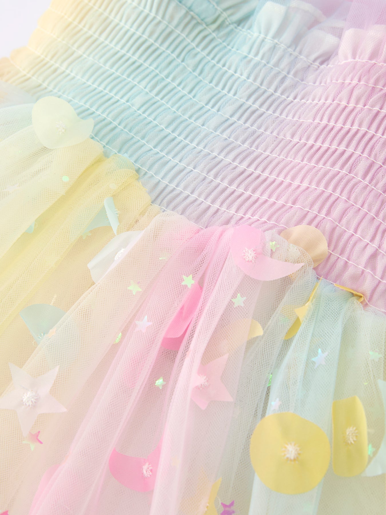 Rylee Faith Designs Pastel Rainbow Sequin Tulle Party Girls DressEveretts Place